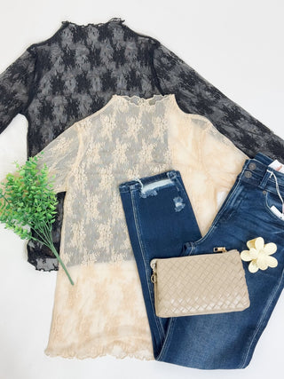 Pushing Forward Lace Layering Top - The Southern Loft