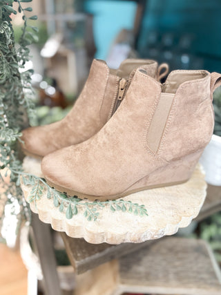Pushing Forward Wedge Booties - The Southern Loft
