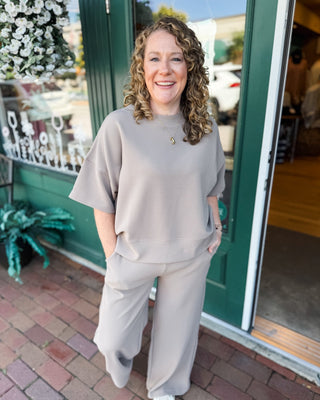 Put Together Ribbed Top + Pants Casual Set - The Southern Loft