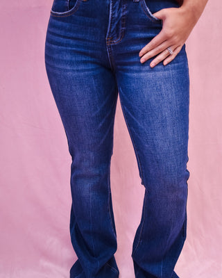 RISEN 4 Way Stretch Flare Jeans - The Southern Loft