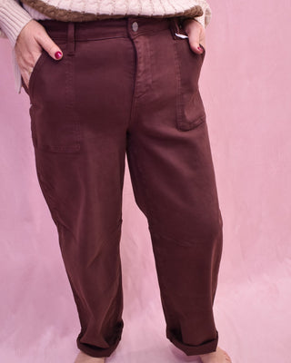 RISEN Ankle Cuffed Barrel Pants - The Southern Loft