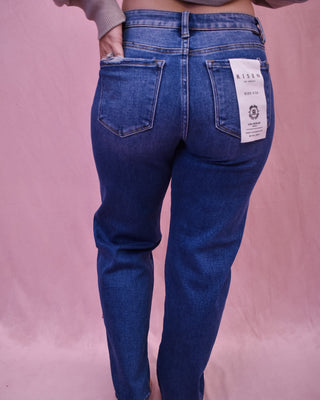 RISEN Ankle Slim Barrel Jeans - The Southern Loft