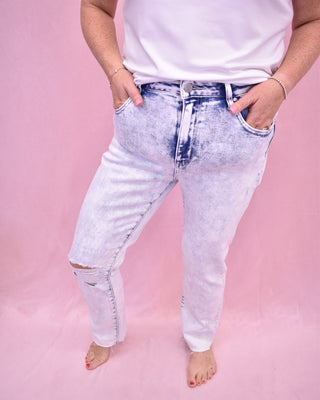 RISEN Crop Skinny Relaxed Jeans - The Southern Loft
