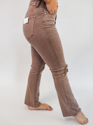 Risen High Rise Crop Straight Jeans - The Southern Loft