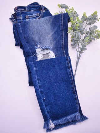 RISEN Tummy Control Crop Skinny Jeans - The Southern Loft
