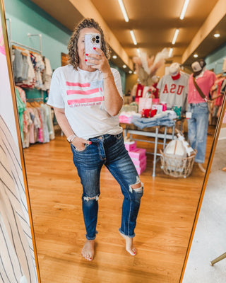 RISEN Tummy Control Crop Skinny Jeans - The Southern Loft