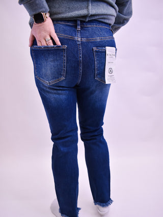 RISEN Tummy Control Crop Skinny Jeans - The Southern Loft