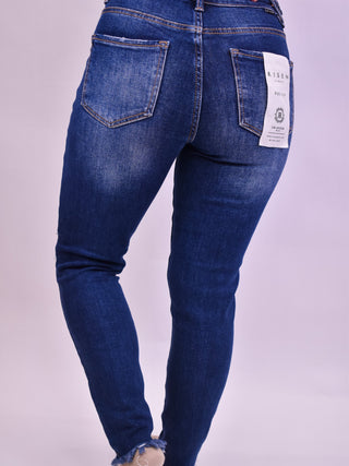 RISEN Tummy Control Crop Skinny Jeans - The Southern Loft