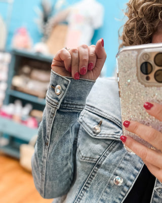 Run Around Town Frayed Denim Jacket - The Southern Loft