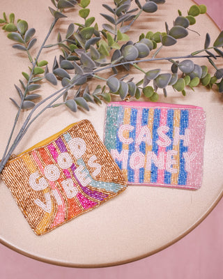 Seed Beaded Canvas Bag - The Southern Loft