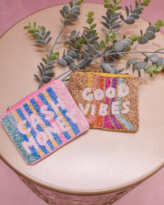 Seed Beaded Canvas Bag - The Southern Loft