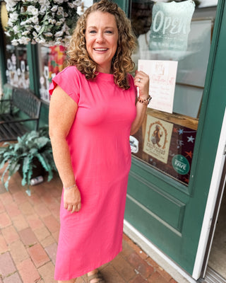 Simple Choice Short Sleeve Midi Dress - The Southern Loft