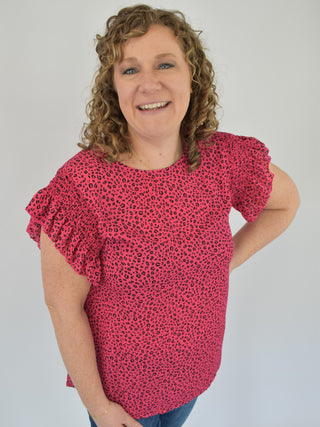Slowing Down Animal Print Top - The Southern Loft