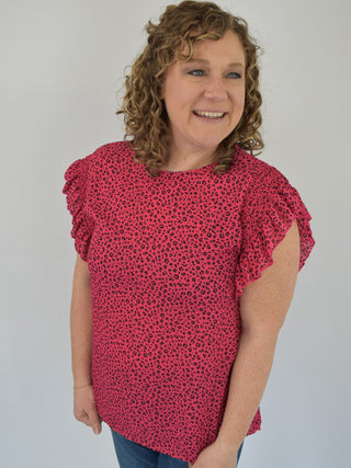 Slowing Down Animal Print Top - The Southern Loft