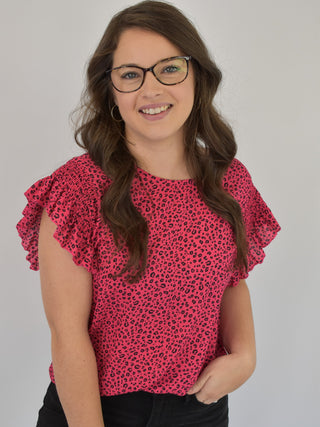 Slowing Down Animal Print Top - The Southern Loft
