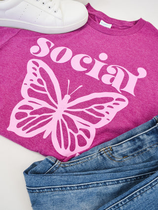 Social Butterfly Graphic Tee - The Southern Loft