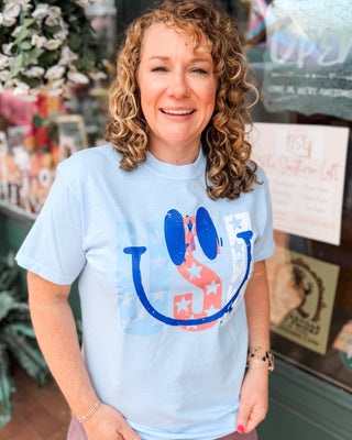 Stars, Stripes, + Smiles USA Graphic Tee - The Southern Loft