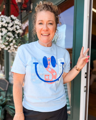 Stars, Stripes, + Smiles USA Graphic Tee - The Southern Loft