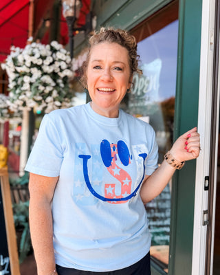 Stars, Stripes, + Smiles USA Graphic Tee - The Southern Loft