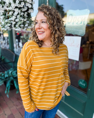 Starting Memories Long Sleeve Striped Top - The Southern Loft