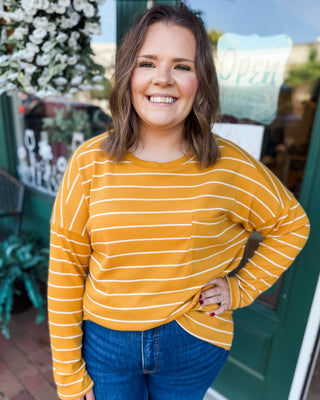 Starting Memories Long Sleeve Striped Top - The Southern Loft