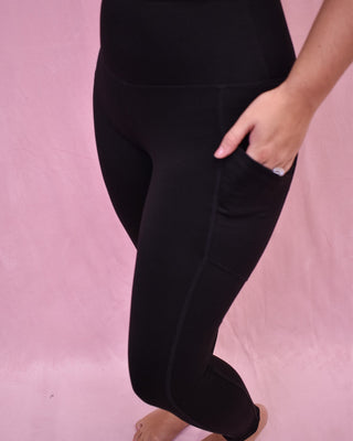 Strong Spirit Wide Waistband Leggings - The Southern Loft