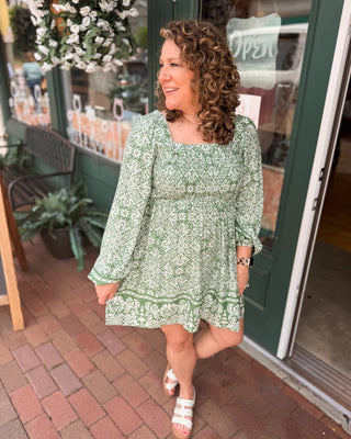 Subtle Sweetness Balloon Sleeve Dress - The Southern Loft