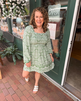 Subtle Sweetness Balloon Sleeve Dress - The Southern Loft