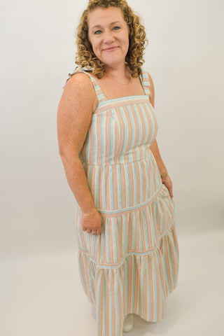Sweet Affection Maxi Dress With Shoulder Ties - The Southern Loft