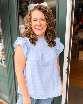 Sweet On You Ruffle Sleeve Top - The Southern Loft