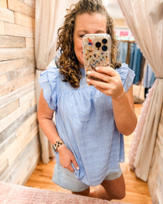 Sweet On You Ruffle Sleeve Top - The Southern Loft