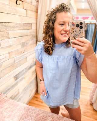 Sweet On You Ruffle Sleeve Top - The Southern Loft