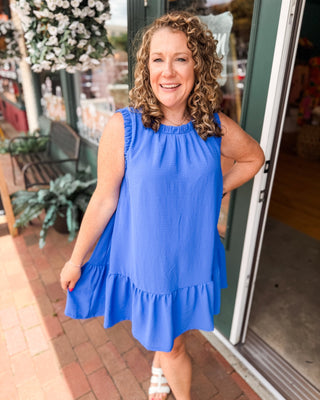 Sweet & Simple Sleeveless Drop Waist Mini Dress - The Southern Loft