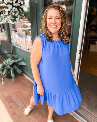 Sweet & Simple Sleeveless Drop Waist Mini Dress - The Southern Loft