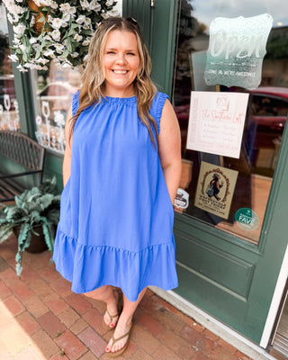 Sweet & Simple Sleeveless Drop Waist Mini Dress - The Southern Loft