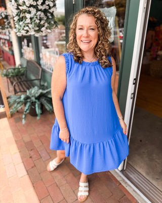 Sweet & Simple Sleeveless Drop Waist Mini Dress - The Southern Loft