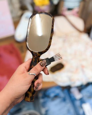 Teleties Detangler Hair Brush with Mirror - The Southern Loft