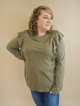That's A Ruffle Long Sleeve Top - The Southern Loft