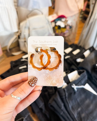 The Scarlett Open Hoop Earrings - The Southern Loft
