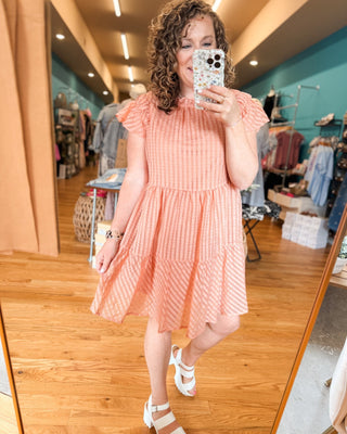 The Spring Fling Textured Mini Dress - The Southern Loft