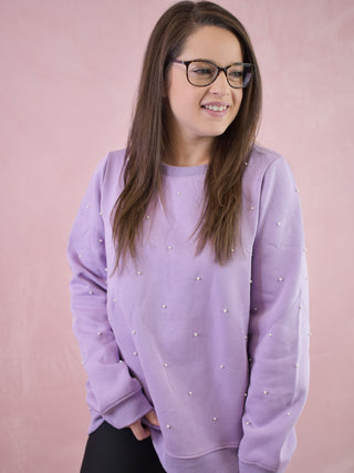 Those Who Wait Pearl Detail Pullover - The Southern Loft