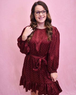 Through The Years Rhinestone Satin Dress - The Southern Loft