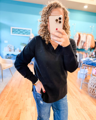 Uptown Ease Jersey Stitch Sweater - The Southern Loft