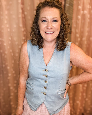 Urban Indigo Trend Denim vest - The Southern Loft