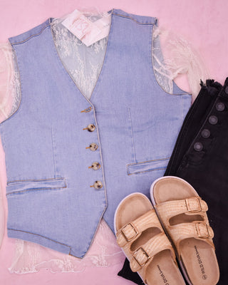 Urban Indigo Trend Denim vest - The Southern Loft