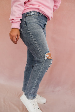 Vervet Vintage Crop Straight Jeans - The Southern Loft