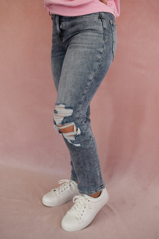 Vervet Vintage Crop Straight Jeans - The Southern Loft