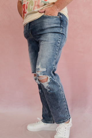 Vervet Vintage Crop Straight Jeans - The Southern Loft
