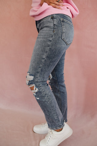 Vervet Vintage Crop Straight Jeans - The Southern Loft