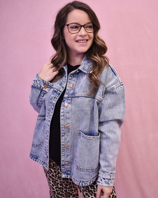 Vintage Denim Square Pocket Jacket - The Southern Loft